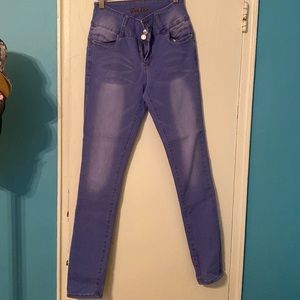 Bamboo jeans light color super Stretch booty enhancement